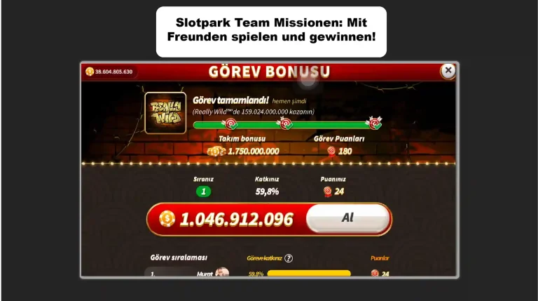 Slotpark Team Missionen