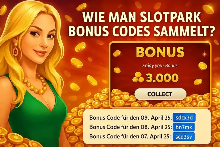 Wie man Slotpark Bonus codes sammelt