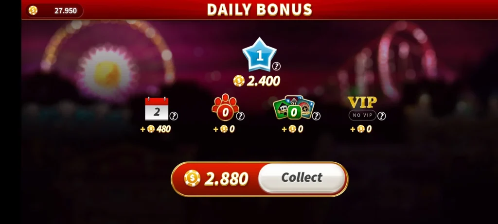 slotpark Täglicher Bonus